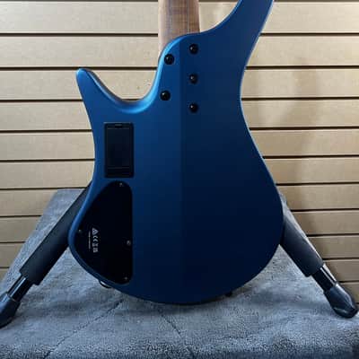 Ibanez EHB Ergonomic Headless Bass Guitar - Arctic Ocean Matte w/Gig Bag & PLEK*D #268 image 6
