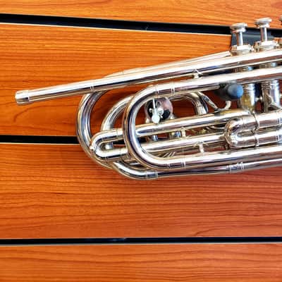 Emo Champion Bass Trumpet Silver image 13