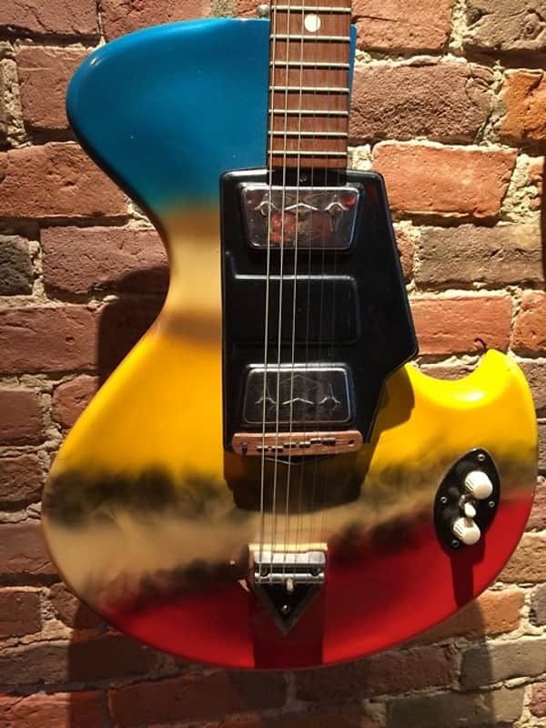 Wandre Rock Oval 1964 Smoke Finish Rare Italian Guitar image 1
