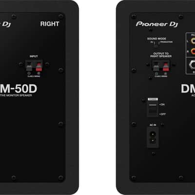 Pioneer DJ DM-50D 5" Powered Studio Monitor Pair, Black image 3