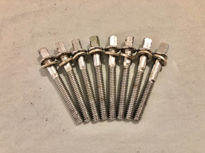 (8) Vintage 50s 60s Slingerland or Gretsch 2” Tension Rods, Snare Drum, Tom image 1