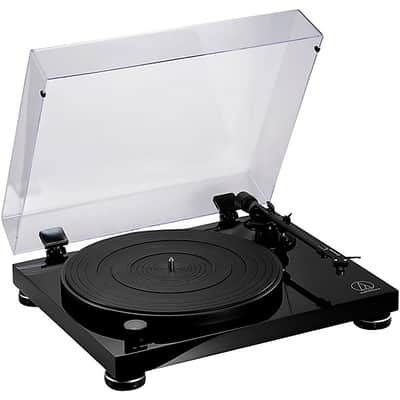 Audio-Technica AT-LPW50PB Fully Manual Belt-Drive Turntable 2024 - Black image 2