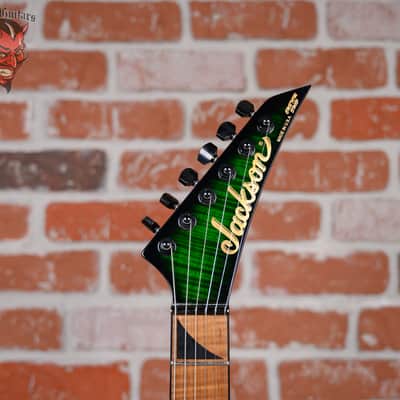 Jackson Usa Custom Shop KE-2H TOM Roasted Kelly Flame Maple Top Transparent Green Burst 2024 w/OHSC (B-stock) image 9