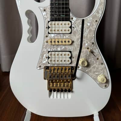 First Year! Ibanez JEM7V-WH Steve Vai Signature with Ebony Fretboard 1993 White image 5