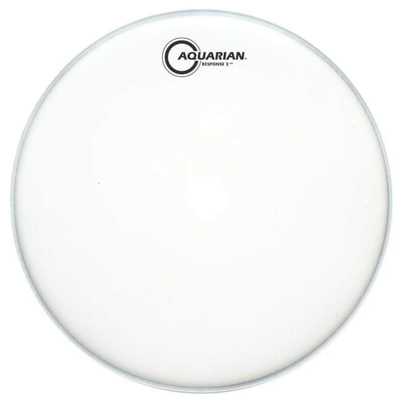 Aquarian TCRSP2-16-U 16" Texture Coated White Response 2 Drum Head image 1