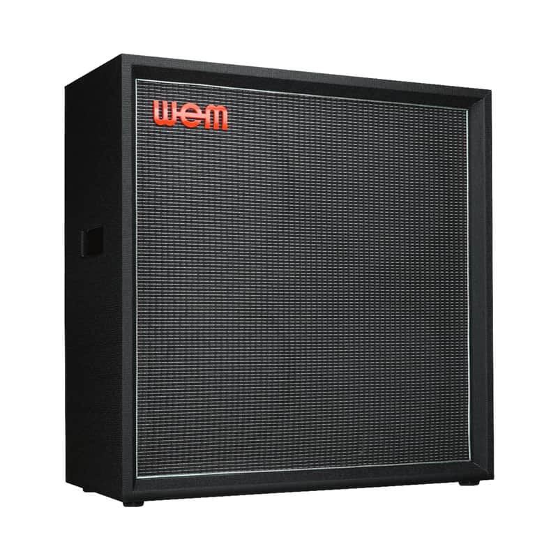Hiwatt WEM Silver Starfinder 412 600-Watt 4x12 Guitar Speaker Cabinet - Black image 1