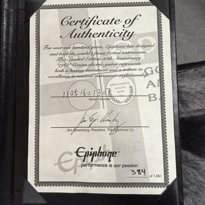 2011 Epiphone '61 50th Anniversary Casino - Royal Tan image 7