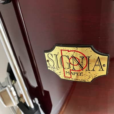 Premier Signia 16x16" Floortom -red Cherry Wood - 1990s image 4