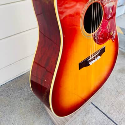 GIBSON HUMMINGBIRD ACOUSTIC/ELECTRIC GUITAR W/ K&K MINI PICKUP + CASE - 1971-72 image 3