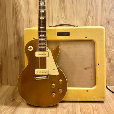 Exceptional good Gibson Les Paul Standard 1954 - All gold 100% Original image 9