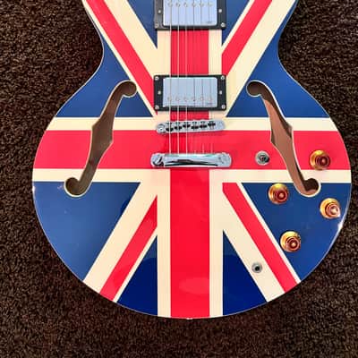Indie 335 2012 - Semi-Hollow Union Jack / British Flag image 2