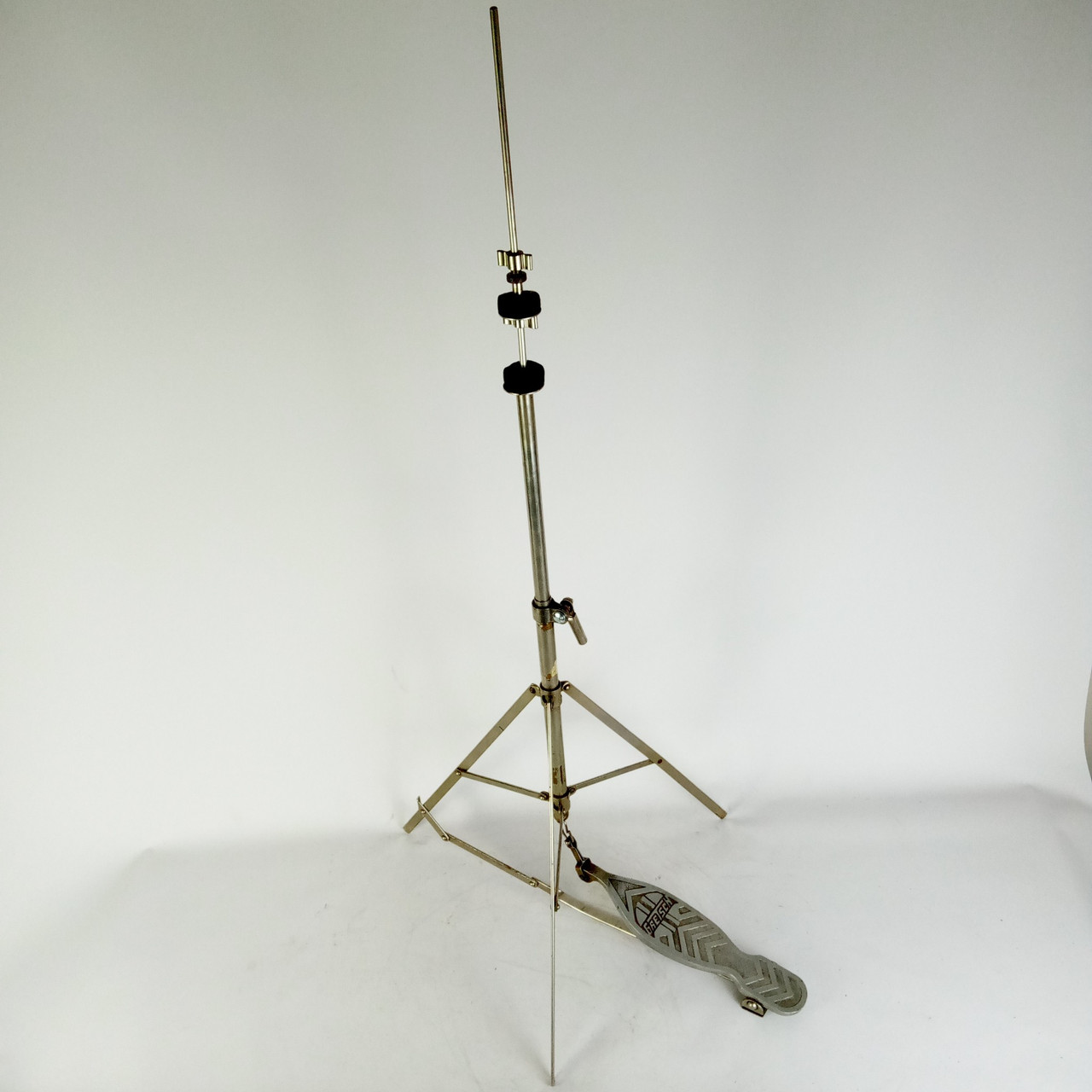 Gretsch 50s Broadkaster Hi-Hat Cymbal Stand #4843 Nickel Direct-Pull Vintage USA — main photograph