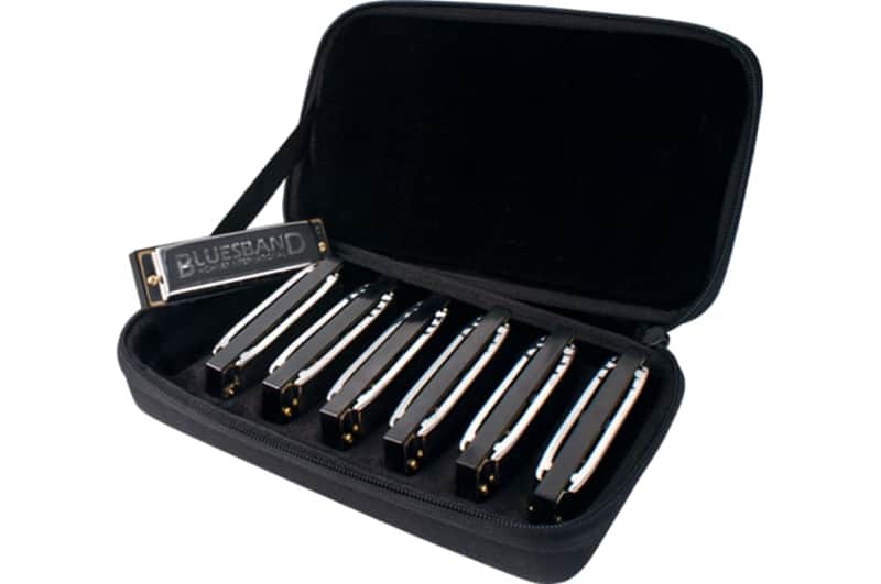Hohner 1501/7 Enthusiast Series Blues Band 7 Piece Harmonica Setw/ Case image 1