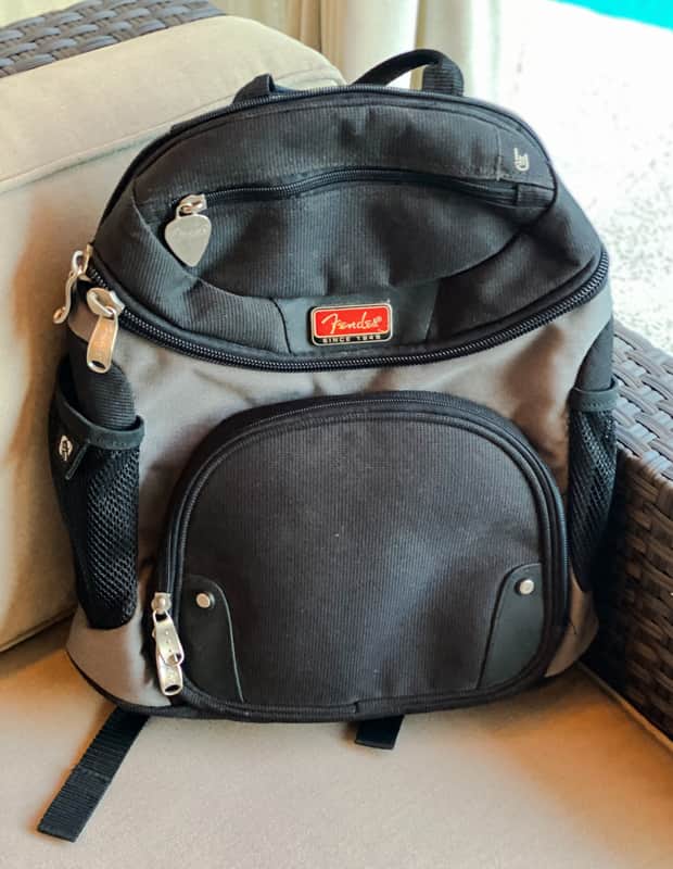 Fender Vintage Fender Promotional Backpack – Rare Fender Employee / Dealer Memorabilia 1990's - Black and Gray image 1