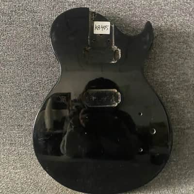 Black Glossy Finish Basswood Guitar Single Cut Body image 1