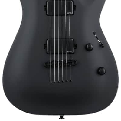 ESP LTD MH-1000 Baritone Electric Guitar - Black Satin image 2
