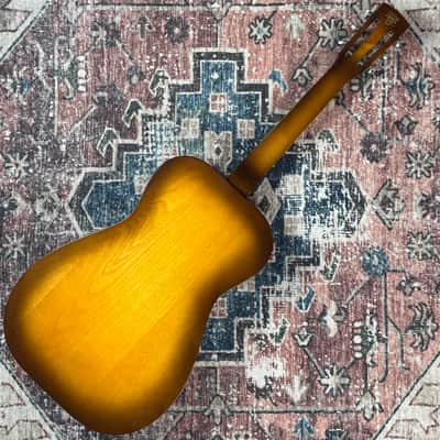 1991 Dobro Original Hound Dog Vintage Sunburst Gibson Made In USA Square Neck Resonator Acoustic Electric Guitar W/ Hardshell Case! image 4