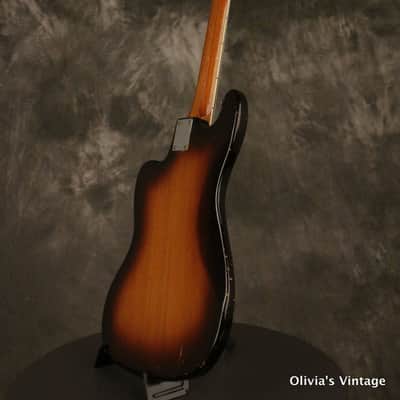 Silvertone/Teisco "Flea" Bass 1960s Sunburst image 16