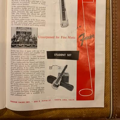 1955 Fender instrument catalog still in Down Beat magazine image 6