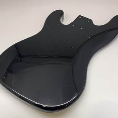 4lbs 12oz BloomDoom Nitro Lacquer Aged Relic Black P-Style Bass Vintage Custom Guitar Body image 9