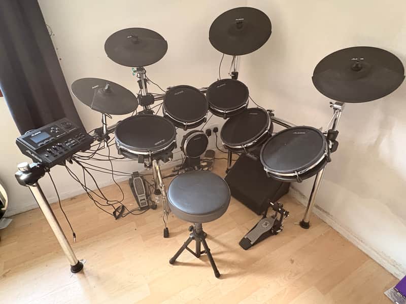 Alesis DM10 MkII Pro Kit Electronic Drum Set 2010s - Black image 1