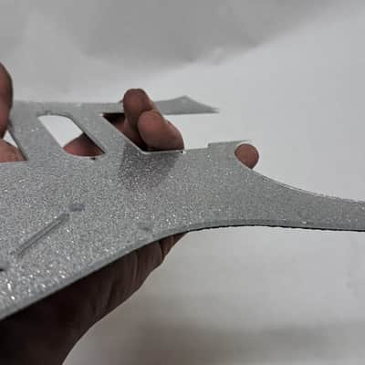 Platinum Silver Glitter Pickguard fits Ibanez (tm) RG350 MDX HSH image 16