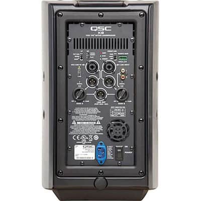 QSC K8 1000W Powered Speakers (Pair) with Ultimate Support Stands & ManualsQSC K8 - Black image 2