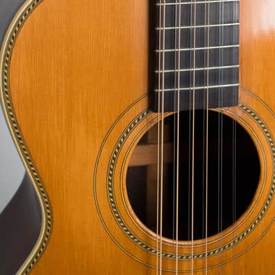 Weymann  12 String Flat Top Acoustic Guitar (1908), ser. #8494, black tolex hard shell case. image 14