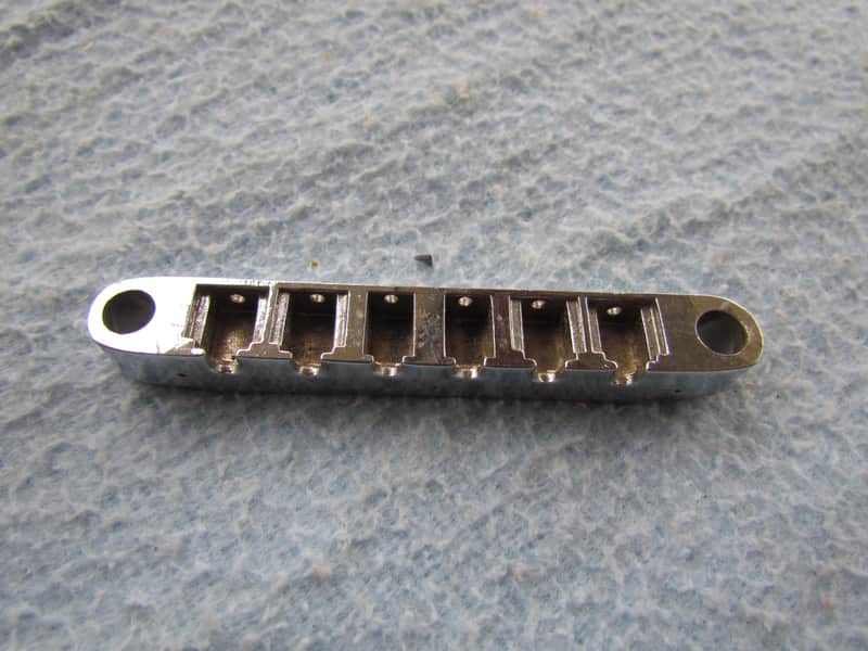 Import Tune-O-Matic Bridge Needs Saddles & Screws Clean Import Probably Korean Tune-O-Matic Bridge Without Saddles image 1