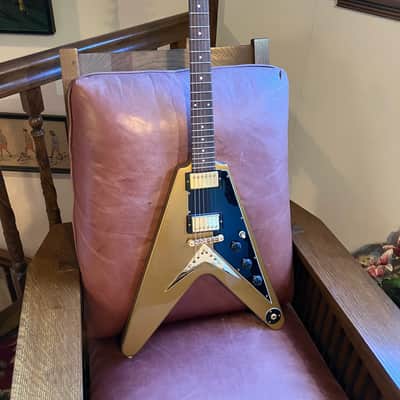 Gibson Flying V Korina – Gold Bullion Finish – Possible 1980s Prototype / Special Order (1983–88) image 1