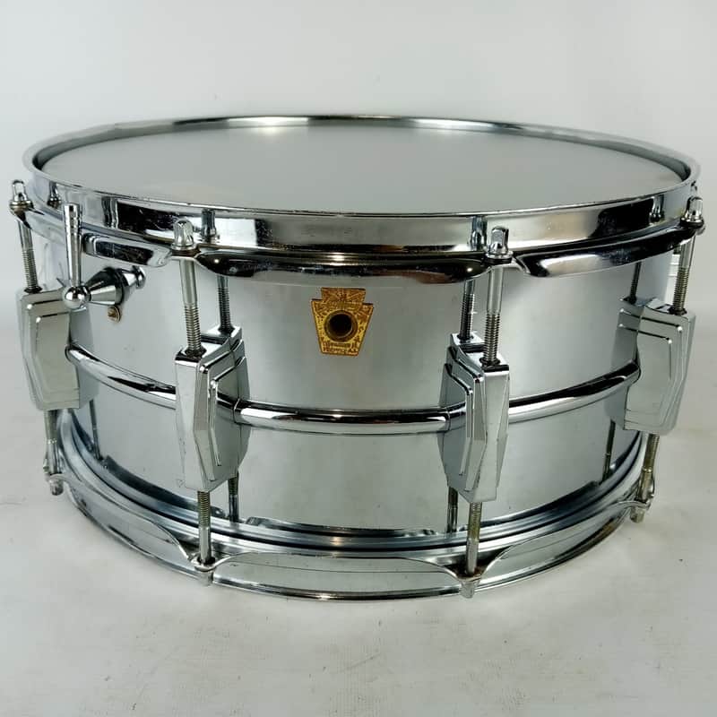 Ludwig 402 Supraphonic 6.5x14" Snare Drum Keystone Badge '66 Supra-Phonic 335597 image 1