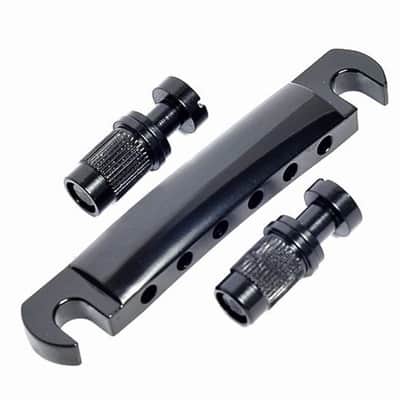 Gibson PTTP-050 Black Chrome Stop Bar with Studs, Inserts image 2