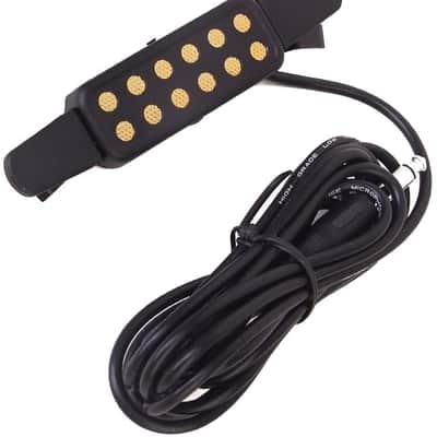 Guitar Pickup Acoustic Electric Transducer for Acoustic Guitar, Cable Length 10' (Gold) image 4