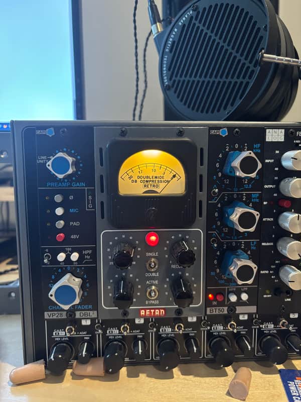 Retro Instruments Doublewide 500 Series Tube Compressor Module 2011 - 2018 - Gray image 1