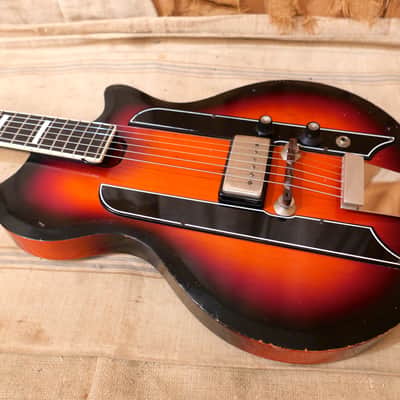 Airline Single Pickup Solidbody 1960 Redburst image 12