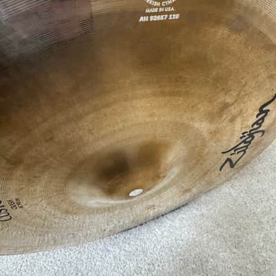 Zildjian 16” A Custom Crash Cymbal 00s - Cu image 3