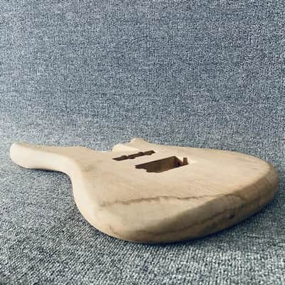 Solid Mahogany Wood Bass Guitar Body image 5