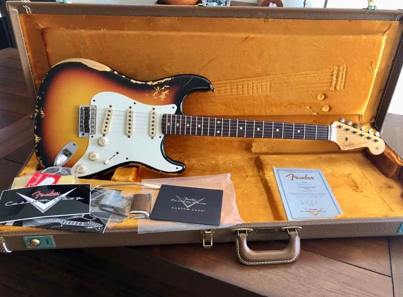 Fender 1959 Custom Shop Stratocaster 2010 - Heavy Relic Sunburst image 1