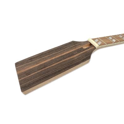 25.5" Electric Guitar Neck Mahogany Rosewood 22 Frets Jumbo Inlay Unfinished Bolt-On image 7