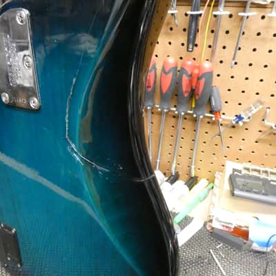 Ernie Ball Music Man Sterling USA Model 2006 - Pacific Blue Sunburst image 9