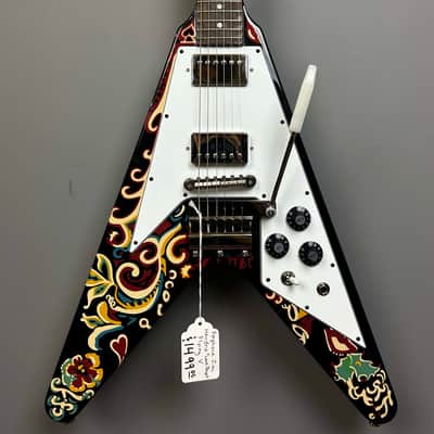 Epiphone Jimi Hendrix "Love Drops" Flying V 2024 - Ebony image 1