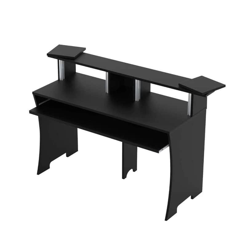 Professional Music Recording Studio Workstation Desk – Black image 1