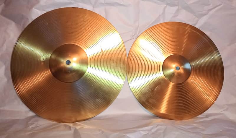 Unmarked CYMBAL STACK OF 2 (c video)- 14/12" - SHIPS FREE TO C-USA! image 1