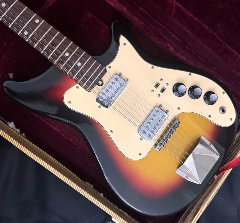 Kapa Continental 12 String Guitar - All Original - Hofner 511 Humbucker Pickups - Modern Faux Tweed Hard Case - 1966 image 1