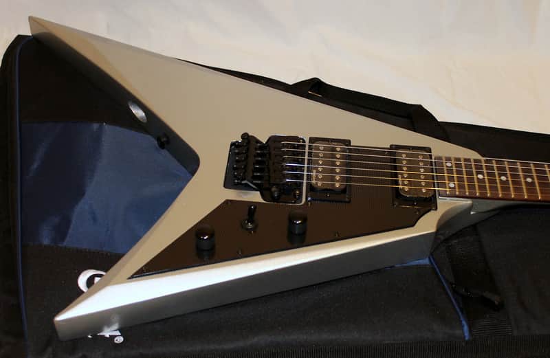 Cort VX-2V-SVM Silver Metallic Offset V Style Guitar Unplayed | Reverb