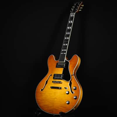 Eastman T486 Thinline Semi-Hollowbody Electric Guitar- Goldburst 2026 (P2501339) image 11