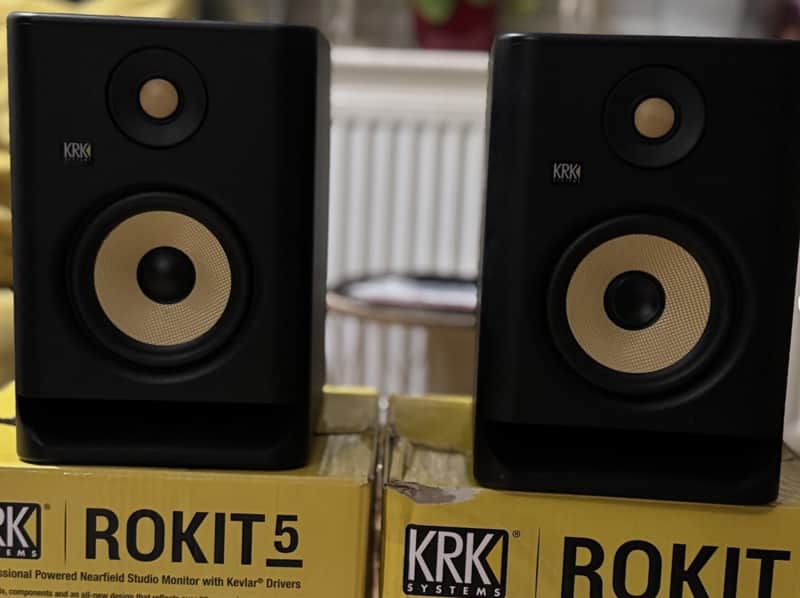 KRK RP-5 Rokit G4 2-Way 5" Active Studio Monitors (Pair) 2019 - 2021 - Black image 1