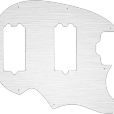 WD Custom Pickguard For Music Man Classic Sabre #13 Simulated Brushed Silver/Black PVC