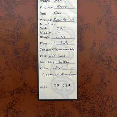 Riggio Guitars - Arrowhead (Production #1 First Licensed) 2023 - Natural image 17