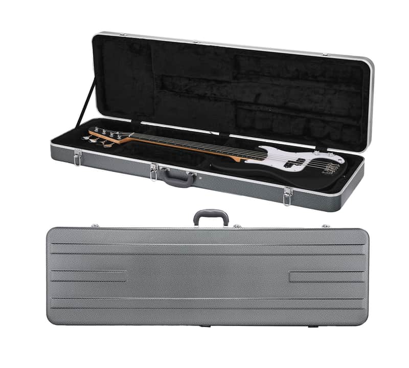 🎸ABS Extra Sturdy Hard Case for Electric Bass Guitar with a Plush interior! For Jazz Bass, Precision (P) Bass, EB/SG Bass, Rickenbacker, & More!🎸 image 1